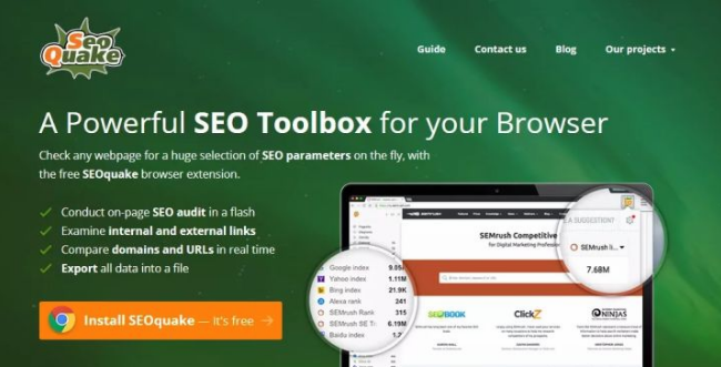 SEO工具| SEOquake教程详解(图1)